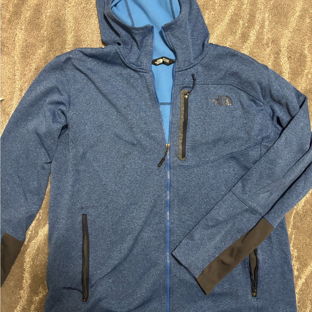 The North Face Blue and Black Full-Zip Jacket